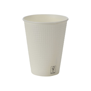 サンナップ FMXエンボスカップ ホワイト 340mL 25個入 FCF094S-C3425EAFS-イメージ1