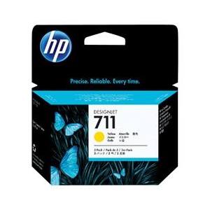 hp711.112 インクカートリッジ　セット（シアン、マゼンタ、イエロー） HP CZ136A HP 711 インクカートリッジ(29ml×3個) イエロー