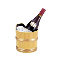 若泉漆器 桶ワインクーラー 白木帯金 FC057LD-1270600