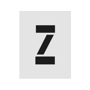 IM/ステンシル Z 文字サイズ250×125mmAST-Z250125 FC690WY-8186173-イメージ1