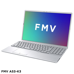 富士通 16型WUXGA/Core i5/Iris Xe グラフィックス/メモリ16GB/約256GB SSD/DVD/WiFi 7 e angle select FMV Note A ファインシルバー FMVA53K3S5