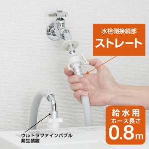 SANEI 給水ホース（ストレート） 給水ホース,ウルトラファインバブル PT176-1X-08-イメージ5