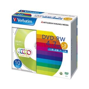 Verbatim データ用DVD-RW 4.7GB 1-2倍速 カラーミックス 10枚入り DHW47NM10V1 Verbatim データ用DVD-RW 4.7GB 1-2倍速 カラーミックス 10枚入り DHW47NM10V1