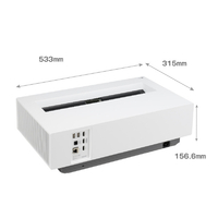 LG 超短焦点 4K レーザー プロジェクター HU715QW LG CineBeam HU715Q 4K UHD Laser UST Projector - HU715QW | LG