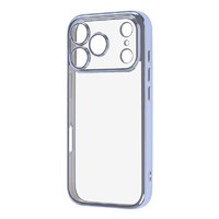 レイ・アウト iPhone 17 Pro用ソフトケース 精密設計 フレームメッキ / ライトブルー RT-P53PFC2/LAM