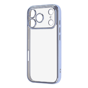 レイ・アウト iPhone 17 Pro用ソフトケース 精密設計 フレームメッキ / ライトブルー RT-P53PFC2/LAM-イメージ1