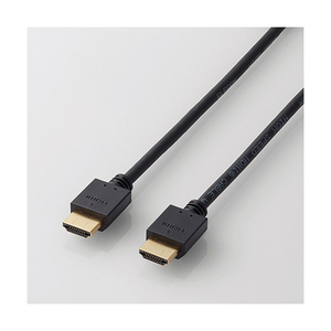 エレコム イーサネット対応HIGHSPEED HDMIケーブル(2．0m) ブラック DHHD14EB20BK-イメージ1