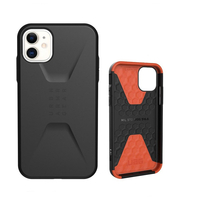 ＵＡＧ iPhone 11用 CIVILIANケース 耐衝撃 6.1インチ UAG-IPH19MSシリーズ ブラック UAG-IPH19MS-BK