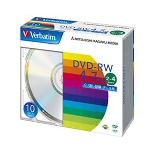 Verbatim データ用DVD-RW 4.7GB 2-4倍速 10枚入り DHW47Y10V1 Verbatim データ用DVD-RW 4.7GB 2-4倍速 10枚入り DHW47Y10V1