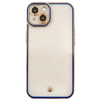 GAACAL iPhone 13 Pro用「クリアクラシカル」クリアTPUケース ブルー P00377BSP