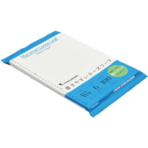 マルマン 書きやすいルーズリーフ B5 紙パッケージ 6mm罫 100枚 FC761PK-L1201HK-イメージ3