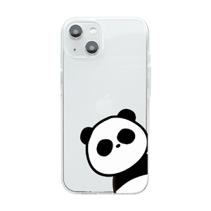 Dparks iPhone 14用ソフトクリアケース パンダ DS24120I14-イメージ1