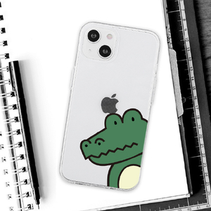 Dparks iPhone 14用ソフトクリアケース パンダ DS24120I14-イメージ12