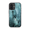 ikins iPhone 16用天然貝ケース 名所シリーズ 自由の女神 I27121I16
