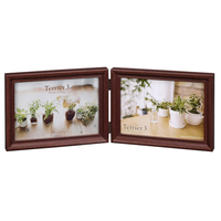 ハクバ フォトフレーム テリア3 2Lサイズ 2面(ヨコ・ヨコ) ブラウン FWTR3-BR2L2Y