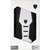 LAMBORGHINI iPhone 15用本革 手帳型ケース ホワイト×ブラック LBTPUFCIP15HUD16WE-イメージ1