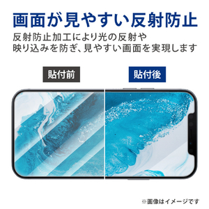 エレコム iPhone 13 mini用フィルム 指紋防止 反射防止 PM-A21AFLF-イメージ6