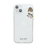 Dparks iPhone 14用ソフトクリアケース おでかけ DS24121I14