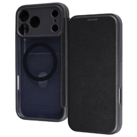 レイ・アウト iPhone 18 Pro Max用 / 17 Pro Max用  / クリアフリップケース マグネット マグネット充電対応 / ブラック RT-P59LCM/B
