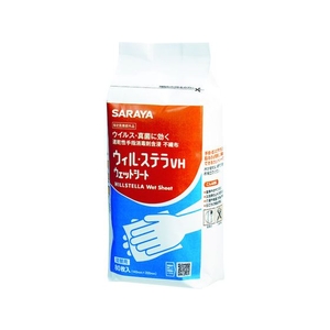 サラヤ 速乾性手指消毒剤含浸不織布 ウィル・ステラVHウェットシート 詰替80 FC857HR-1151732-イメージ1