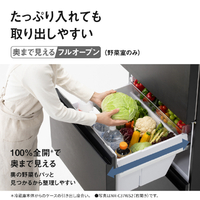 Panasonic 3ドア冷蔵庫 365L 大容量⭐︎別途配達料、沖縄県内限定 パナソニック NR-C37WS2L-K 【左開き】365L 3ドア冷蔵庫 ストーン