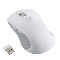 ナカバヤシ Dual静音5ボタンBlueLEDマウス L/ホワイト W(ホワイト) MUS-DKF243W