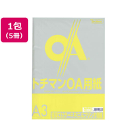 SAKAEテクニカルペーパー 極厚口カラーPPC A3 レモンイエロー 50枚×5冊 F022988-LPP-A3-LY