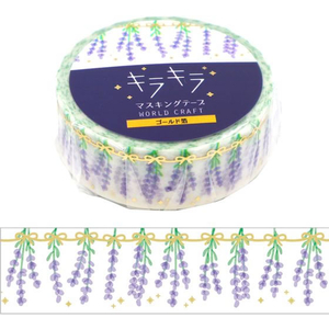 ワールドクラフト キラキラマスキングテープ Lavender FCU8970-KRMT15-067-イメージ2