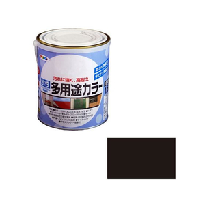 アサヒペン 水性多用途カラー 1.6L 黒 FC692PM-イメージ1
