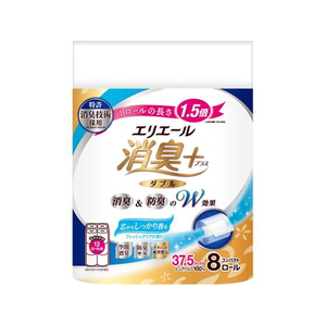 大王製紙 エリエール消臭+トイレット ダブル フレッシュクリア 8ロール FCE868Y-イメージ1