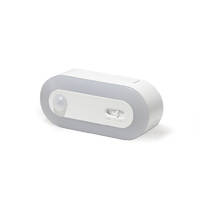 ヤザワ 乾電池式人感明暗ナイトライト ホワイト NBSMN70WH