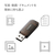 エレコム バリュータイプUSBメモリ(8GB) ブラック MF-HMU208GBK-イメージ2