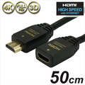 ホーリック HDMI延長ケーブル(0．5m) ブラック HDFM05-122BK
