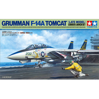 タミヤ 1/48 傑作機シリーズ No．122 グラマン F-14A トムキャット (後期型) 発艦セット T61122ｸﾞﾗﾏﾝF14Aﾄﾑｷﾔﾂﾄｺｳｷ