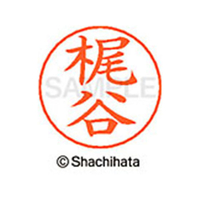 シヤチハタ ネームペン用ネーム シルバー 既製 梶谷 FC46461-X-GPS-0690