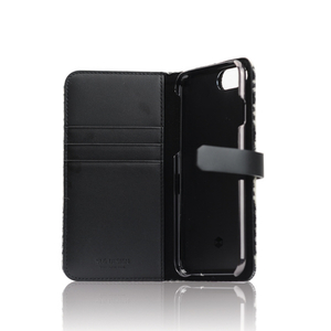 SLG Design iPhone SE(第3世代)/SE(第2世代)/8/7用Harris Tweed Diary ホワイト×ブラック SD8122I7-イメージ3