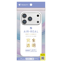 トリニティ iPhone 18 Pro用 / 17 Pro用 [AIR-REAL INVISIBLE] 薄型軽量ハードケース クリア TR-IP26M3-ARP-CL