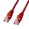 サンワサプライ カテゴリ6UTPLANケーブル(5m) レッド LA-Y6-05R