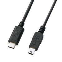 サンワサプライ USB2．0 Type C-miniBケーブル(1m) ブラック KU-CMB10