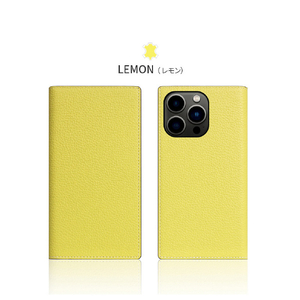 SLG Design iPhone 13 Pro用ケース Neon Full Grain Leather Diary Case ティール SD22123I13PTL-イメージ14