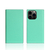 SLG Design iPhone 13 Pro用ケース Neon Full Grain Leather Diary Case ティール SD22123I13PTL-イメージ1