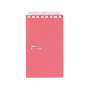 リヒトラブ Pastello ツイストノート メモサイズ 8穴 ルージュ FC09867-N1961-2-イメージ1