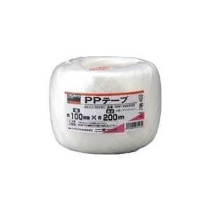 トラスコ中山 TRUSCO　PPテープ　幅100mmX長さ200m　白 TPP-100200-イメージ1