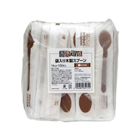 大和物産 木製 紙完封 スプーン 100本 FCV3527-065171