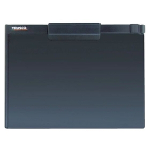 トラスコ中山 TRUSCO/ペンホルダー付クリップボード(マグネット付) A4横 黒 FC761KR-7672829-イメージ1