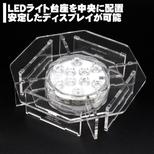 JTT フィギュアステージ ライトアップベース AB1タイプ LEDライト台座セット LBRGB-AB01-SET-イメージ4
