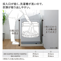日立 BW-V100PE6 W 10．0kgインバーター全自動洗濯機 e angle select