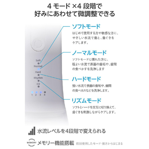 エレコム DENTNICS デンタルウォッシャー(据え置きタイプ) ホワイト HC-JF03WH-イメージ6