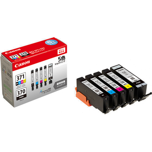 キヤノン インクタンク BCI-371+370/5MPマルチパック F135797-0732C003-イメージ1