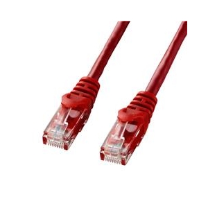 サンワサプライ カテゴリ6UTPLANケーブル(15m) レッド LA-Y6-15R-イメージ1